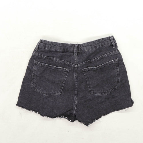 Womens Topshop Black Denim Shorts Size 10/