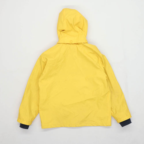 Manor Girls Yellow Zip Up Raincoat Coat Age 7-8 Years