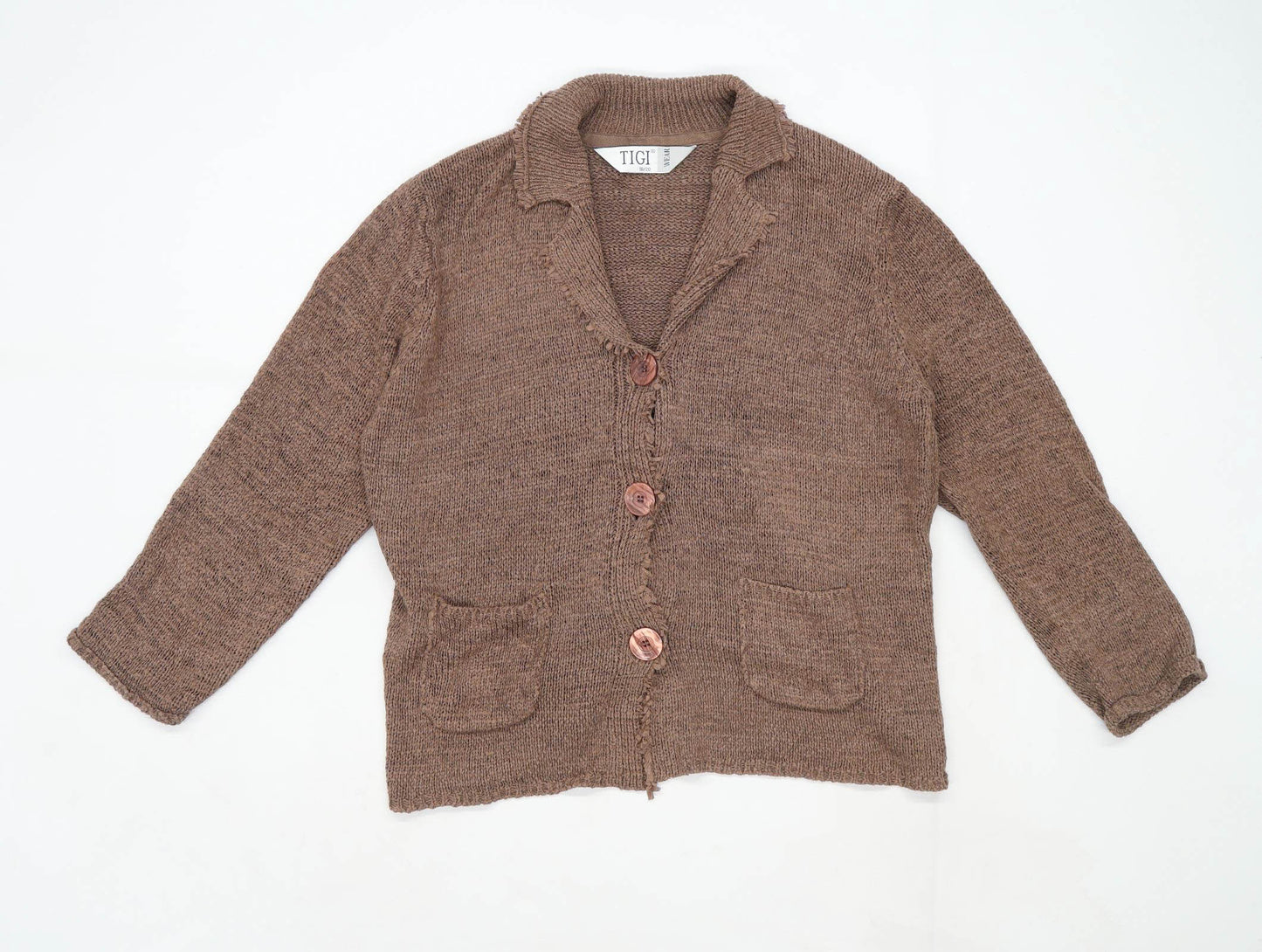 Tigi Womens Size 18-20 Brown Cardigan (Regular)