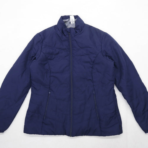 Decathlon Womens Size L Blue Puffer Jacket