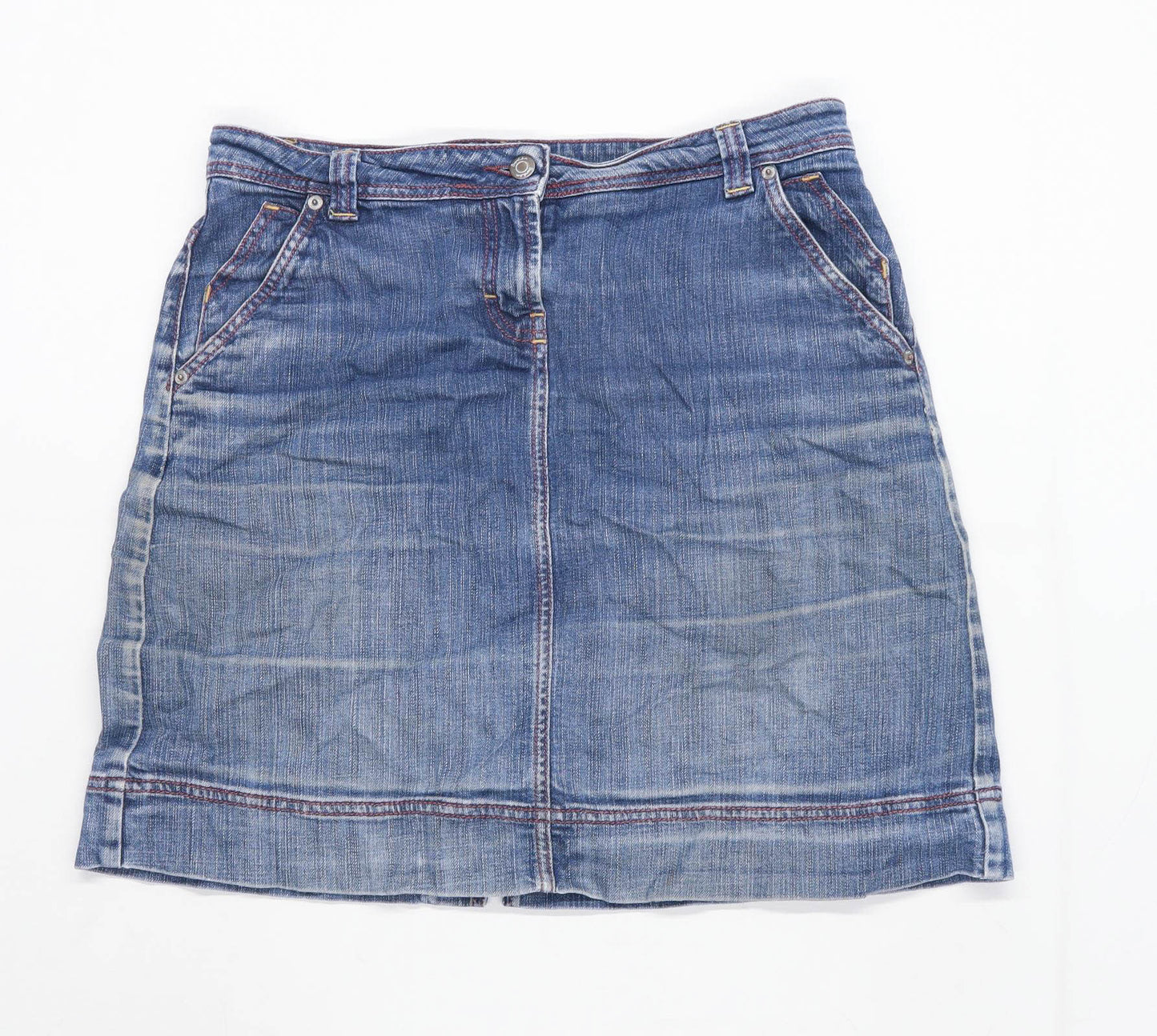 Boden Womens Size 14 Denim Blue Skirt (Regular)