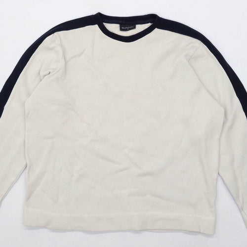 Burton Mens Size M Cotton Cream Jumper