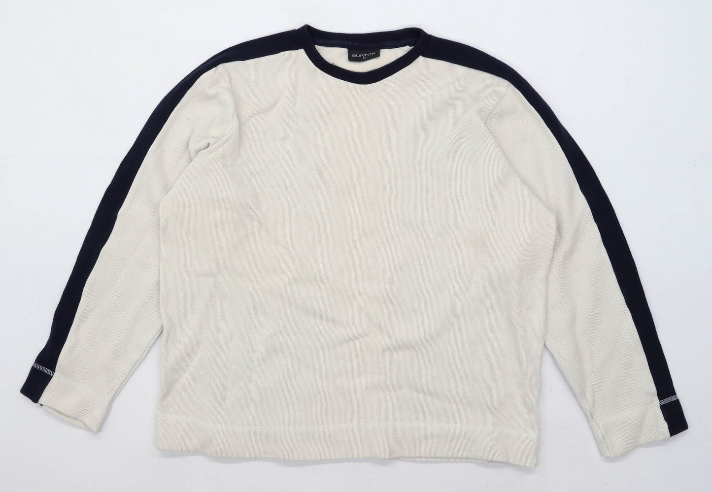 Burton Mens Size M Cotton Cream Jumper