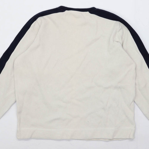 Burton Mens Size M Cotton Cream Jumper