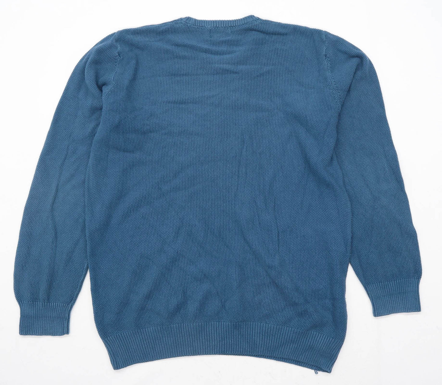 Marks & Spencer Mens Size XL Cotton Teal Jumper