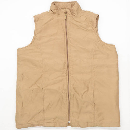 Edinburgh Woollen Mill Mens Size M Beige Midweight Gilet