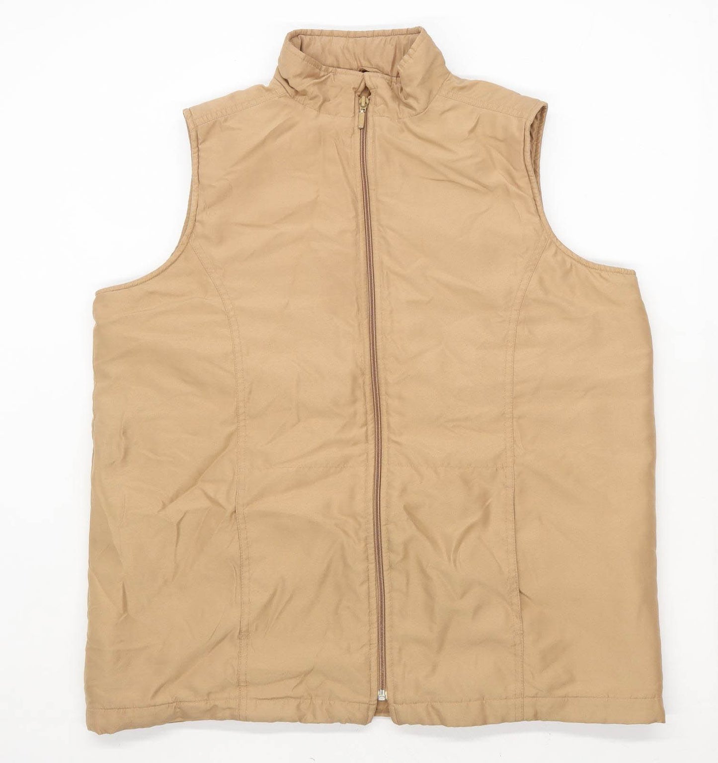 Edinburgh Woollen Mill Mens Size M Beige Midweight Gilet