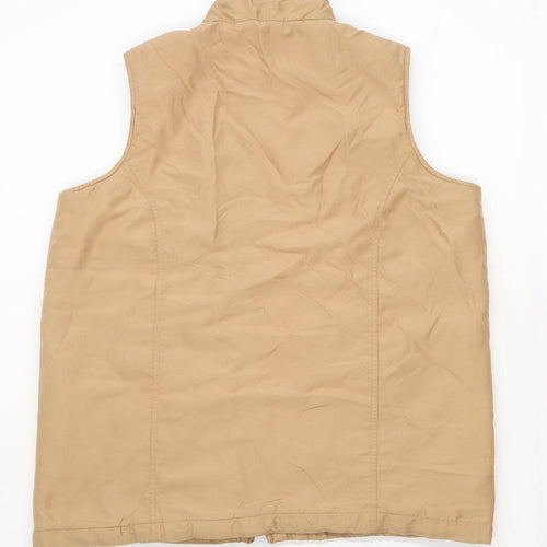 Edinburgh Woollen Mill Mens Size M Beige Midweight Gilet