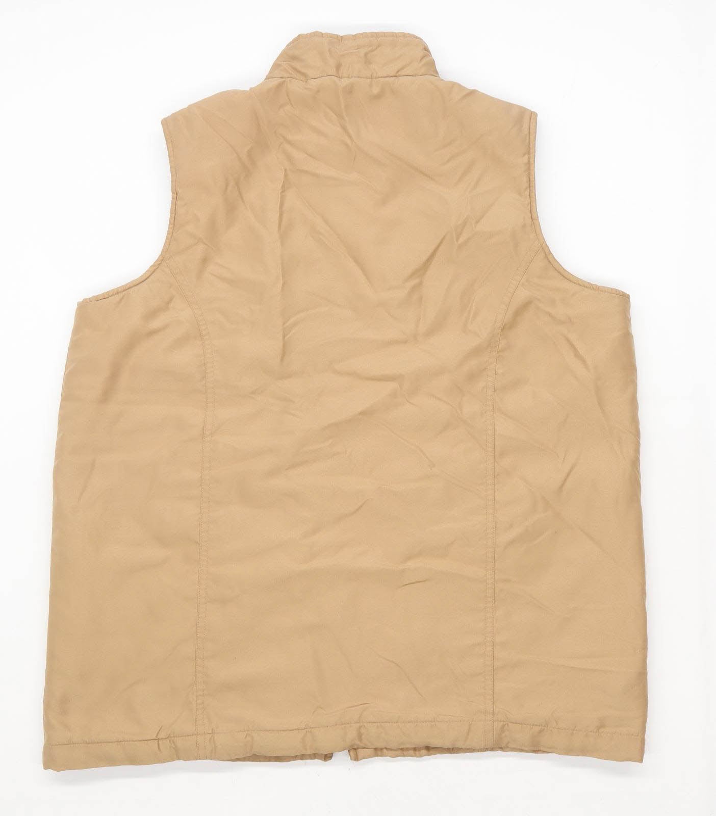 Edinburgh Woollen Mill Mens Size M Beige Midweight Gilet