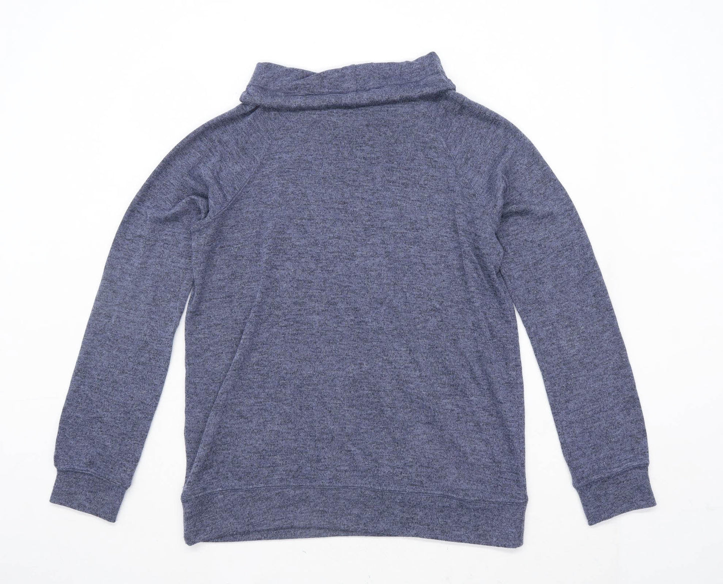 Select Womens Size 10 Cowl Neck Blue Jumper (Regular)