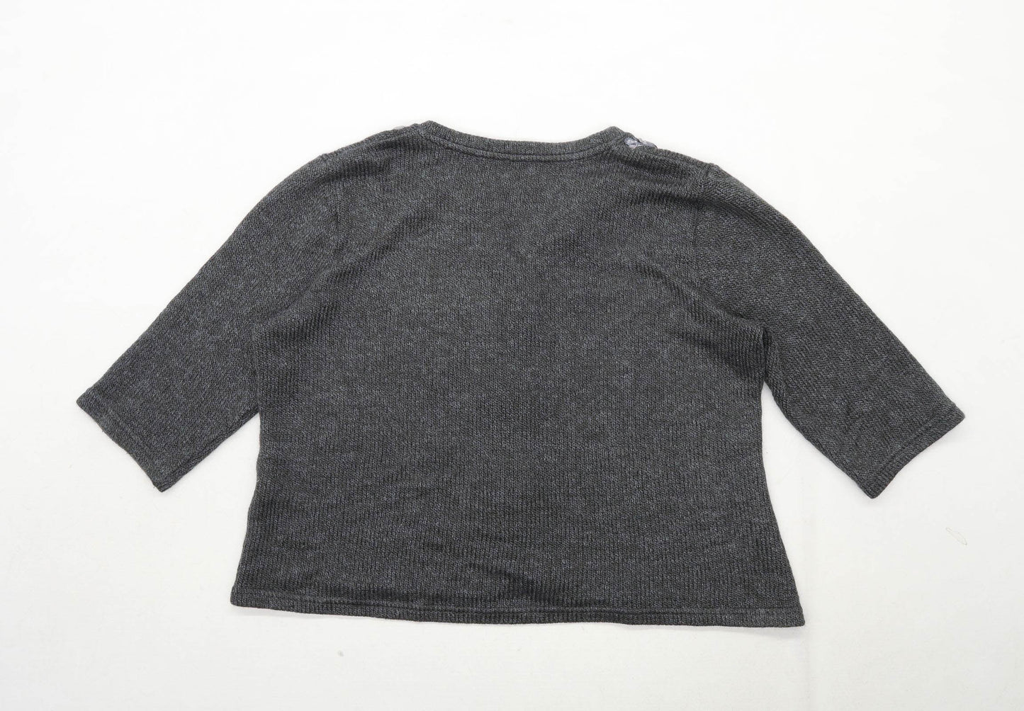 Per Una Womens Size XL Floral Grey Cardigan (Regular)
