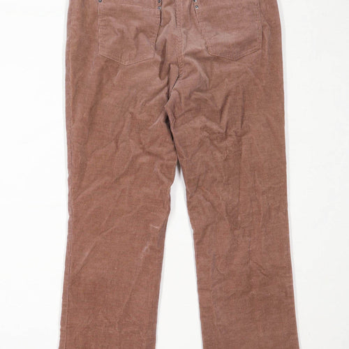 Womens CC Brown Corduroy Trousers Size 12/L29