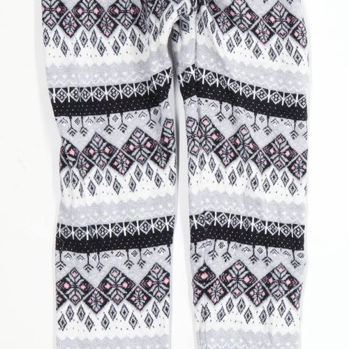 Primark Girls Geometric Grey Leggings Age 13-14 Years