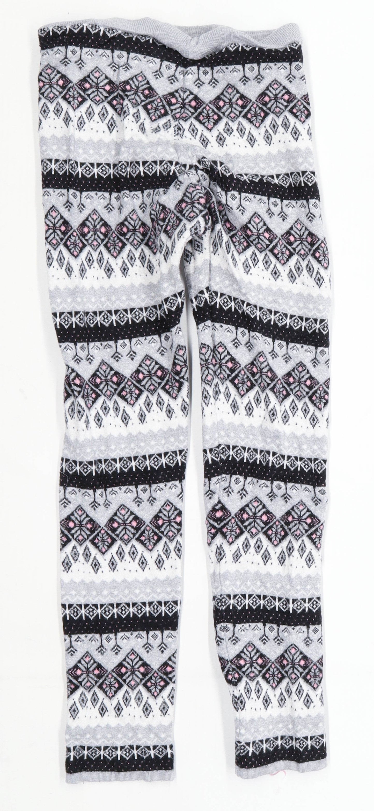 Primark Girls Geometric Grey Leggings Age 13-14 Years