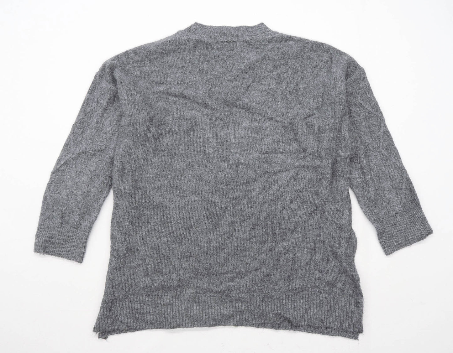 Stradivarius Womens Size M Grey Oversized Jumper (Regular)