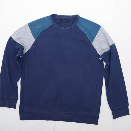Matalan Mens Size L Cotton Blend Blue Sweatshirt