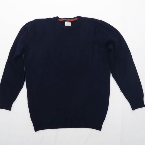 ACW85 Mens Size M Lambswool Blue Jumper