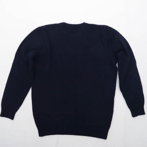 ACW85 Mens Size M Lambswool Blue Jumper