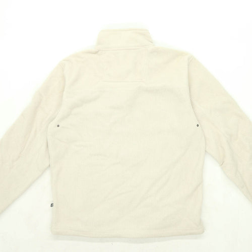 CS Active Mens Size S Fleece Beige Jacket