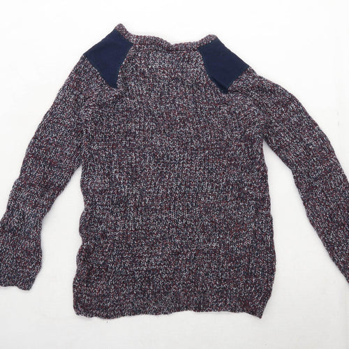 Primark Boys Textured Burgundy Jumper Age 11-12 Years