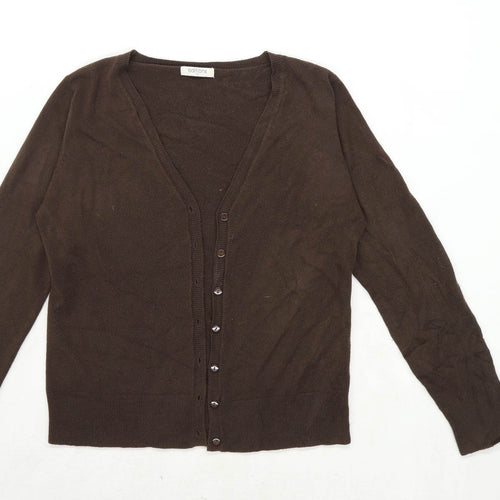 Editions Womens Size 14 Brown Cardigan (Regular)