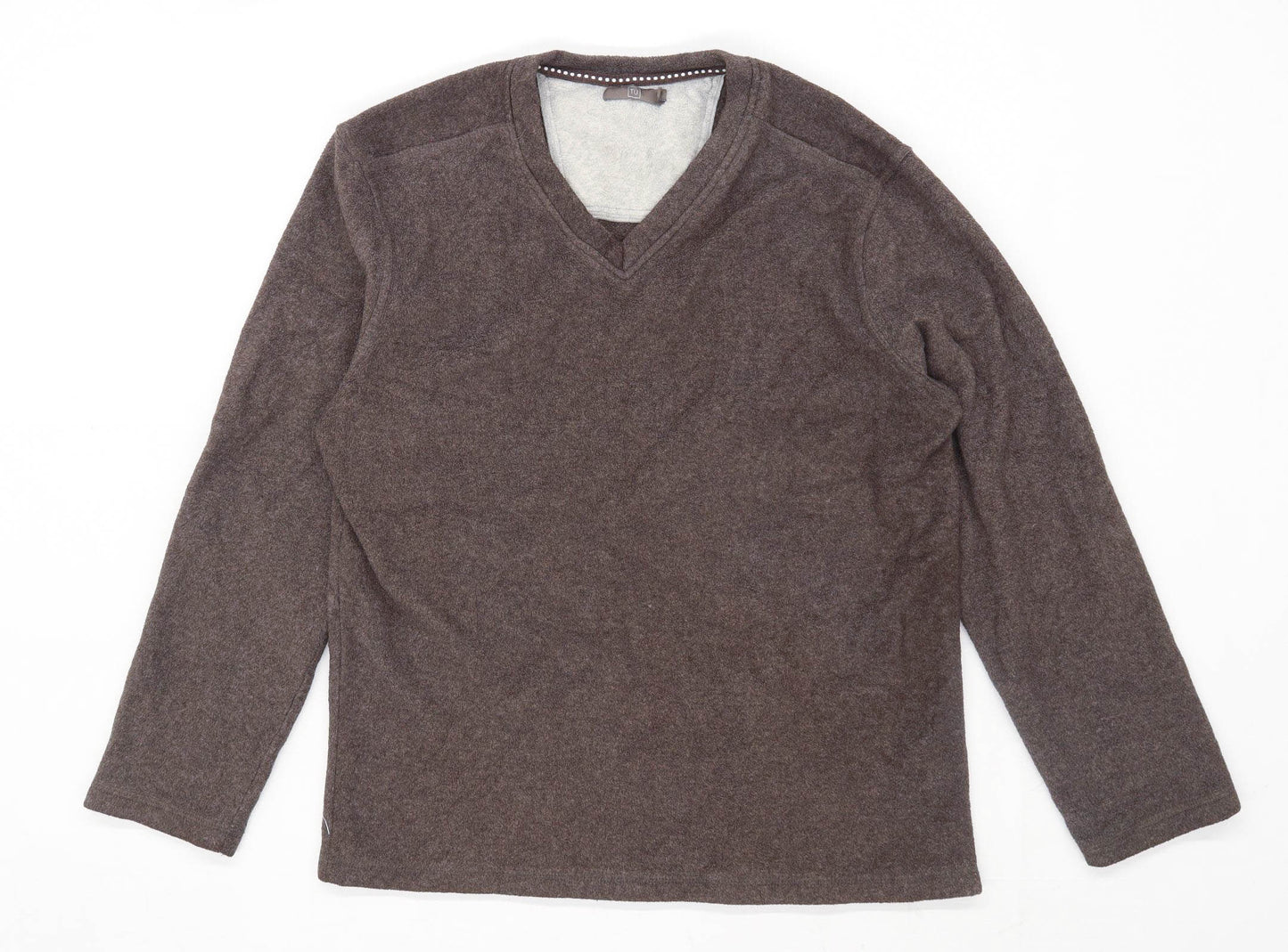 TU Mens Size L Brown Sweatshirt