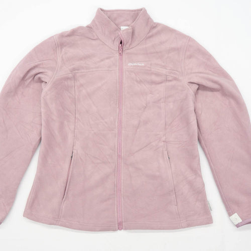 Quechua Womens Size XL Fleece Blend Salmon Full Zip Jacket