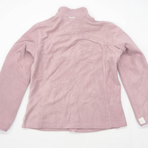 Quechua Womens Size XL Fleece Blend Salmon Full Zip Jacket