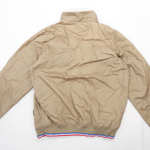 One True Saxon Mens Size L Brown Bomber Jacket