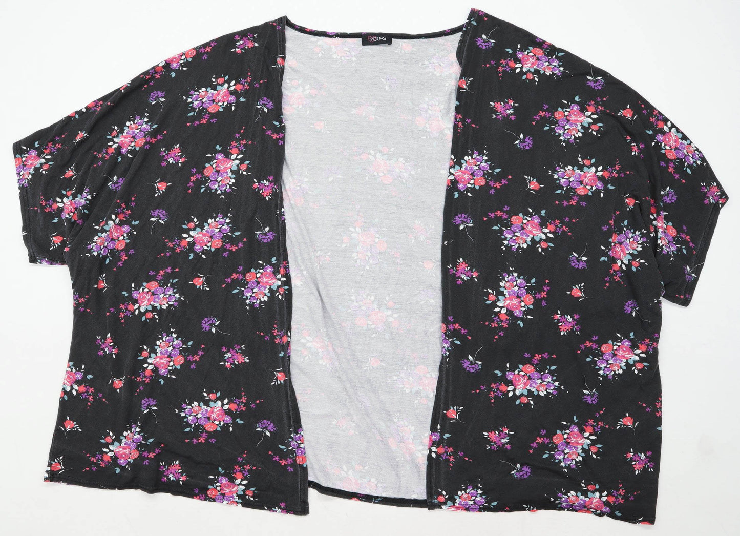 Yours Womens Size 34-36 Floral Multi-Coloured Cardigan (Regular)