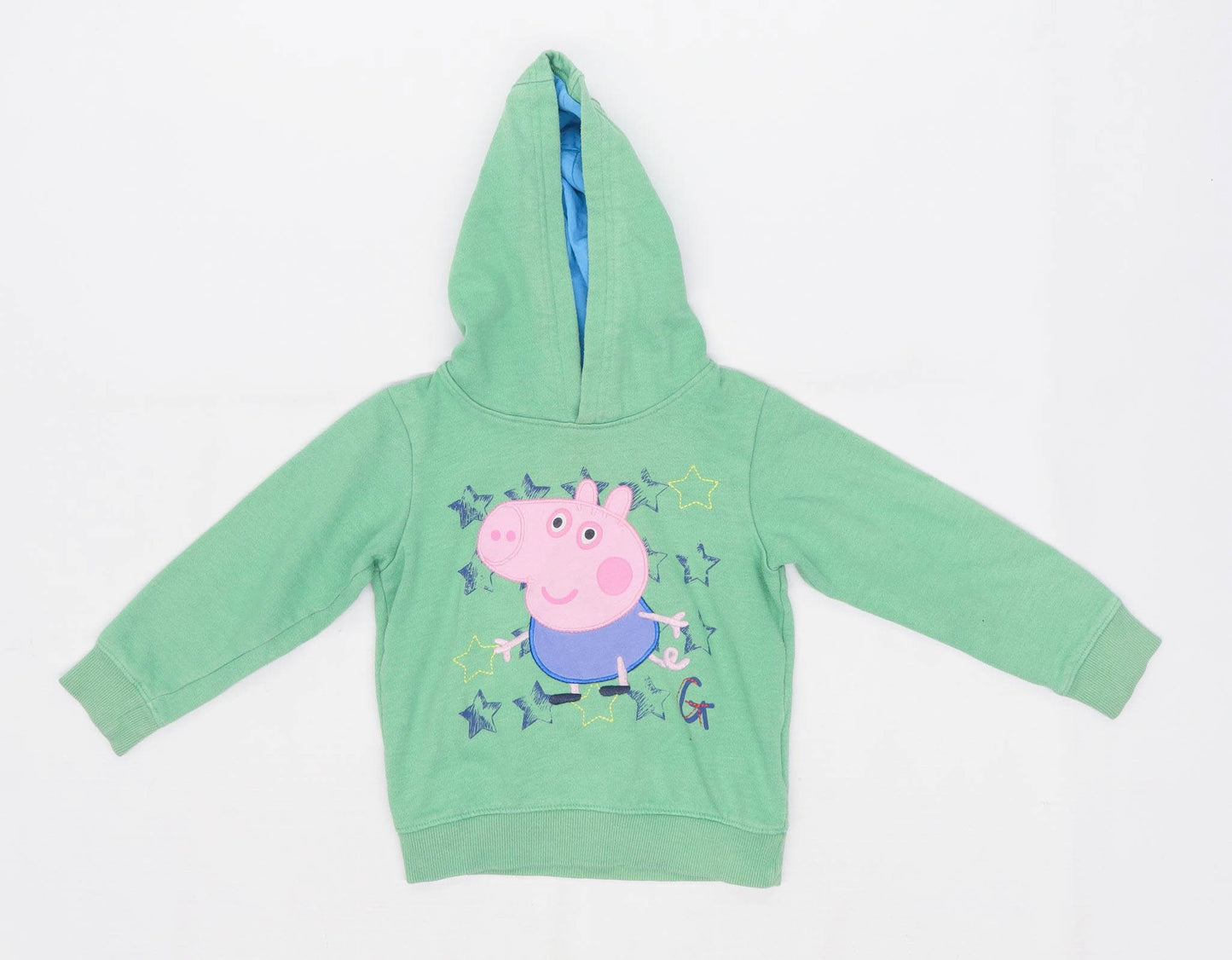 Marks & Spencer Girls Green Peppa Pig Hoodie Age 2-3 Years