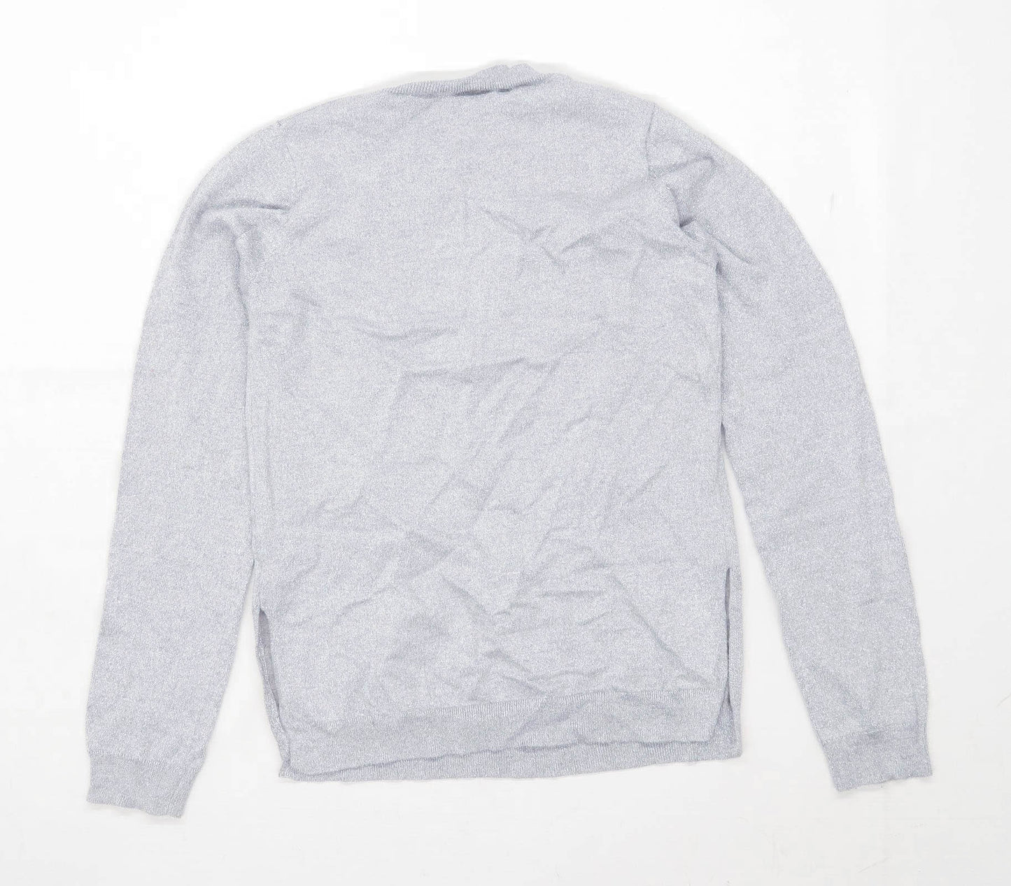 Matalan Girls Graphic Silver Sparkly Christmas Top Age 12 Years