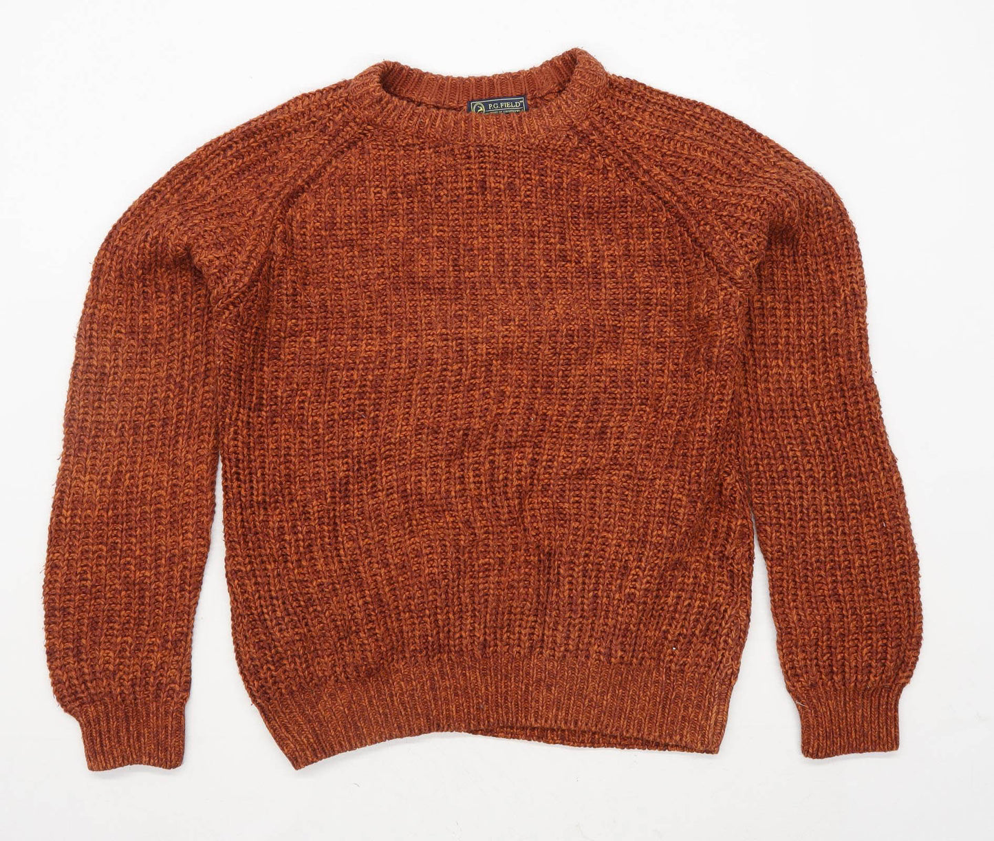 PG Field Mens Size S Brown Crew Neck Jumper