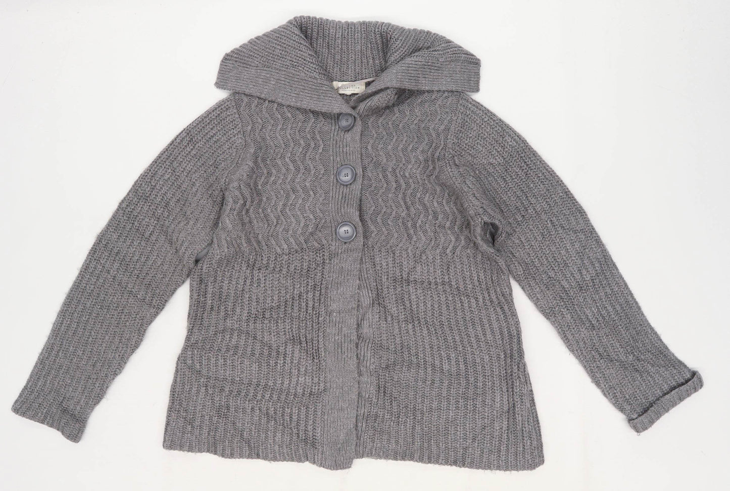 Debenhams Womens Size 16 Grey Cardigan (Regular)