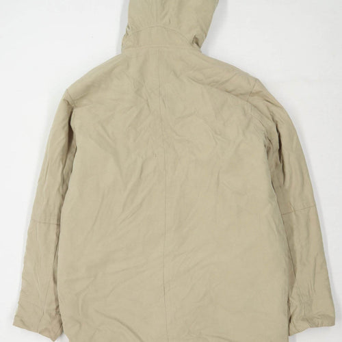 Fashion Union 2 Mens Size M Beige Poppers Coat