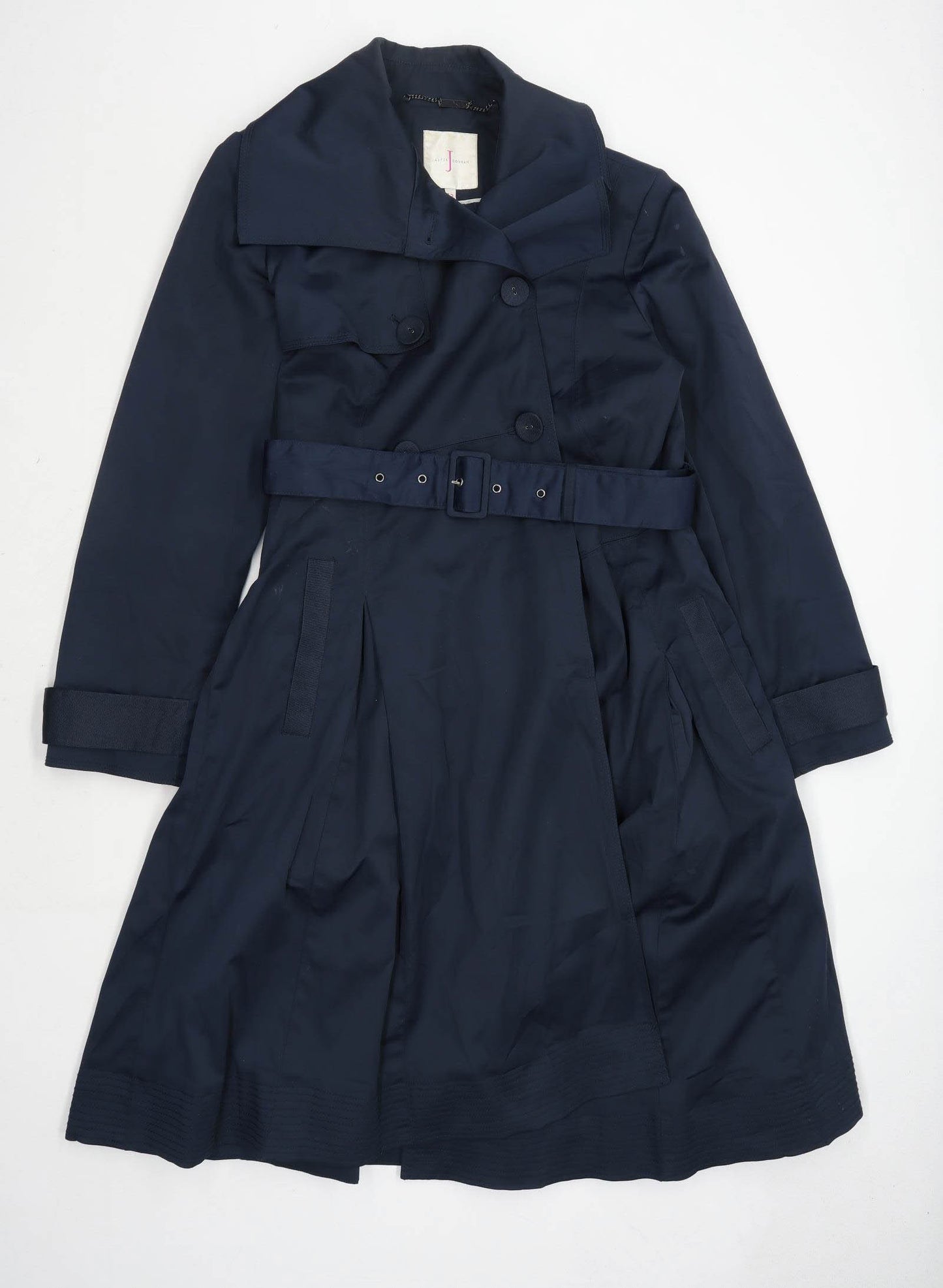 Jasper Conran Womens Size 12 Blue Lightweight Trench Coat