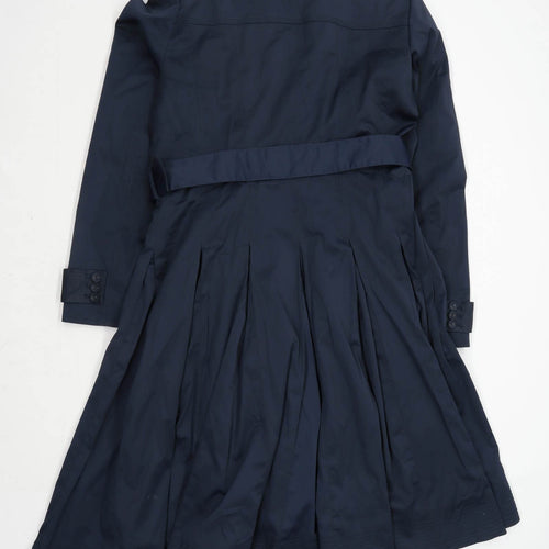 Jasper Conran Womens Size 12 Blue Lightweight Trench Coat