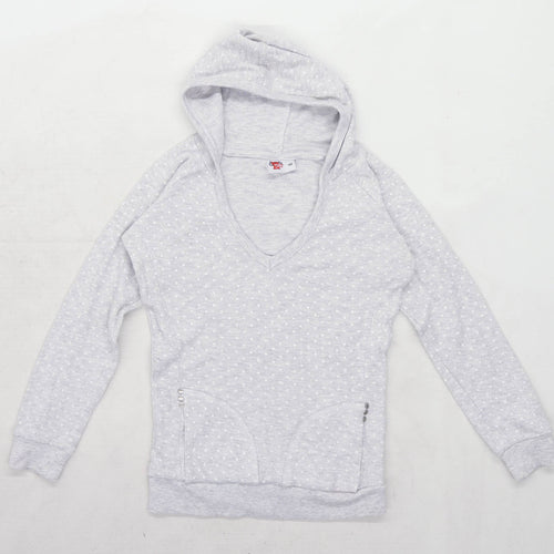Kik Girls Spotted Grey Hoodie Age 10 Years