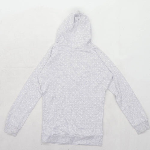 Kik Girls Spotted Grey Hoodie Age 10 Years