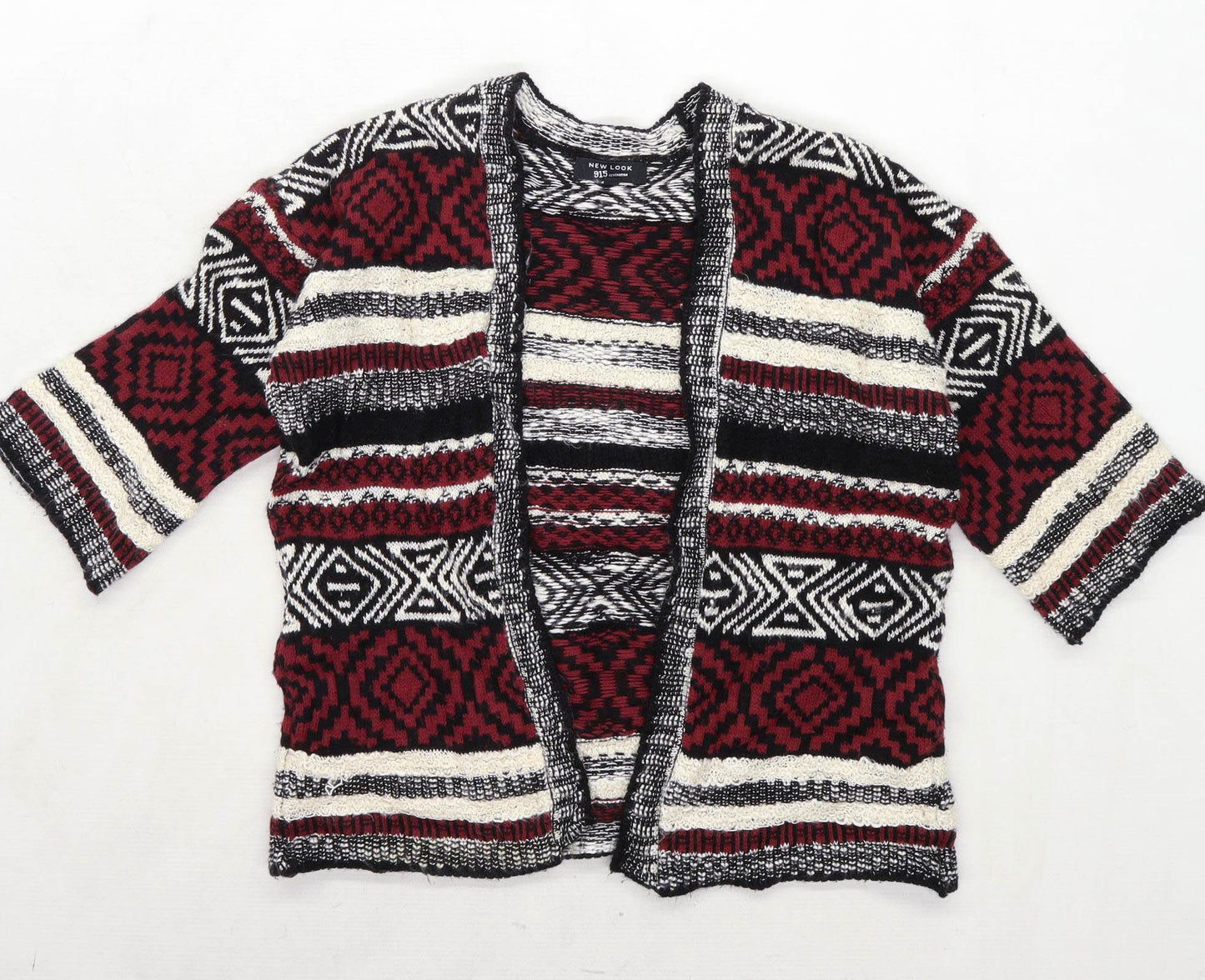 New Look Girls Striped Red Cardigan Size L