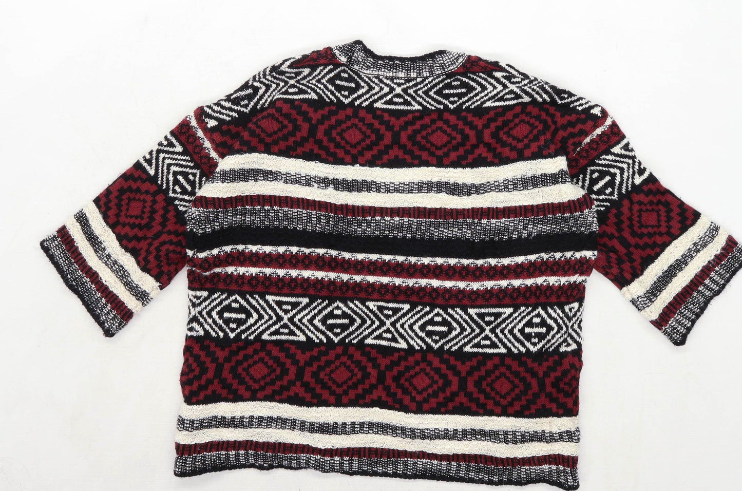 New Look Girls Striped Red Cardigan Size L