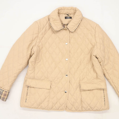 David Parry Womens Size 18 Textured Beige Jacket