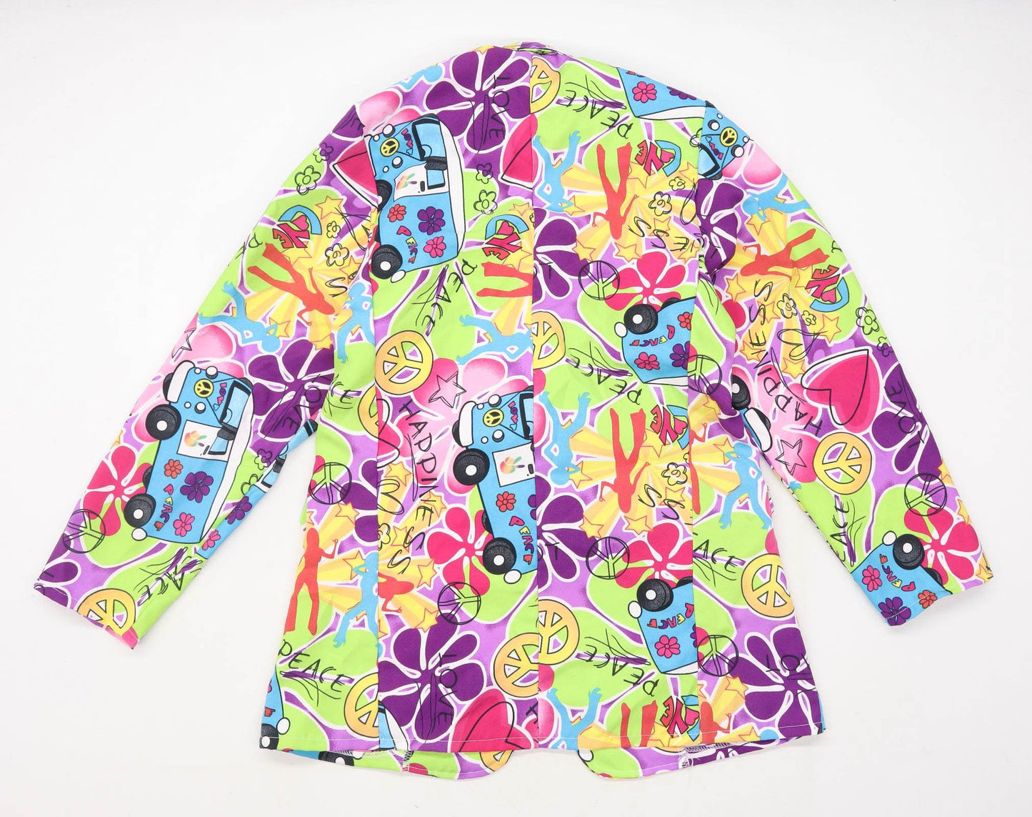 Fun Shack Womens Size M Graphic Multi-Coloured Blazer Jacket