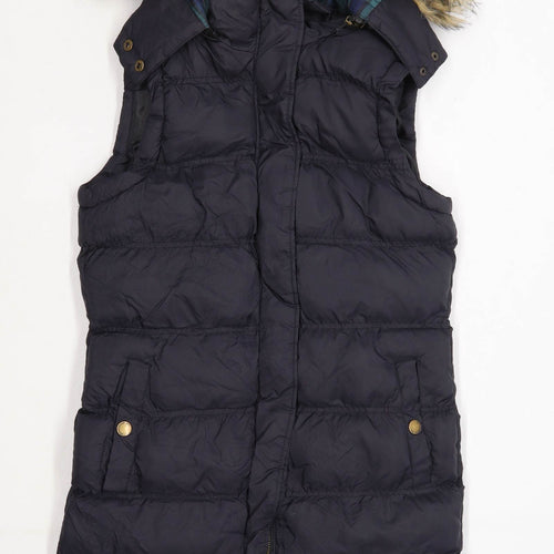 Brave Soul Womens Size 10 Black Oversized Gilet