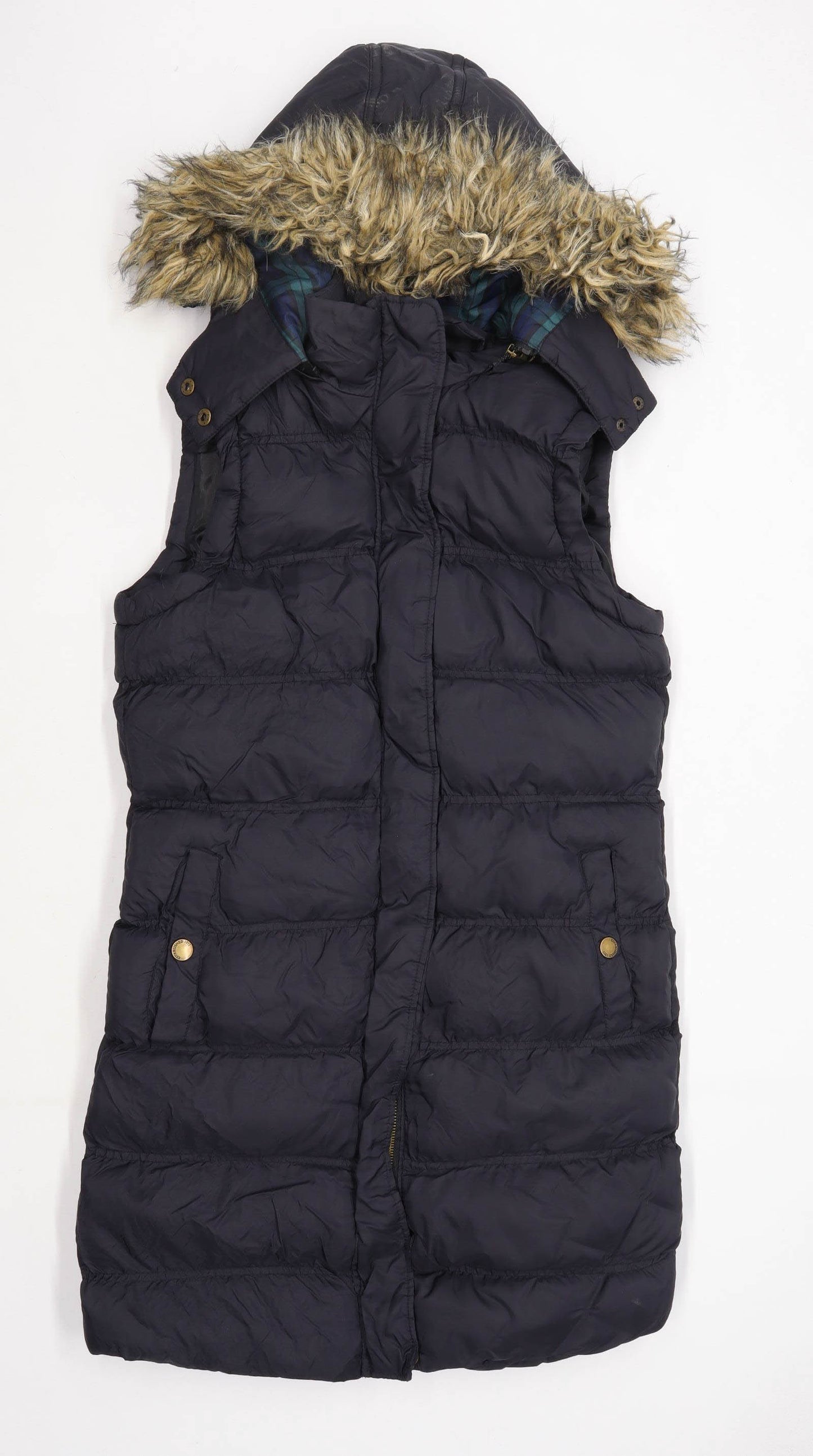 Brave Soul Womens Size 10 Black Oversized Gilet