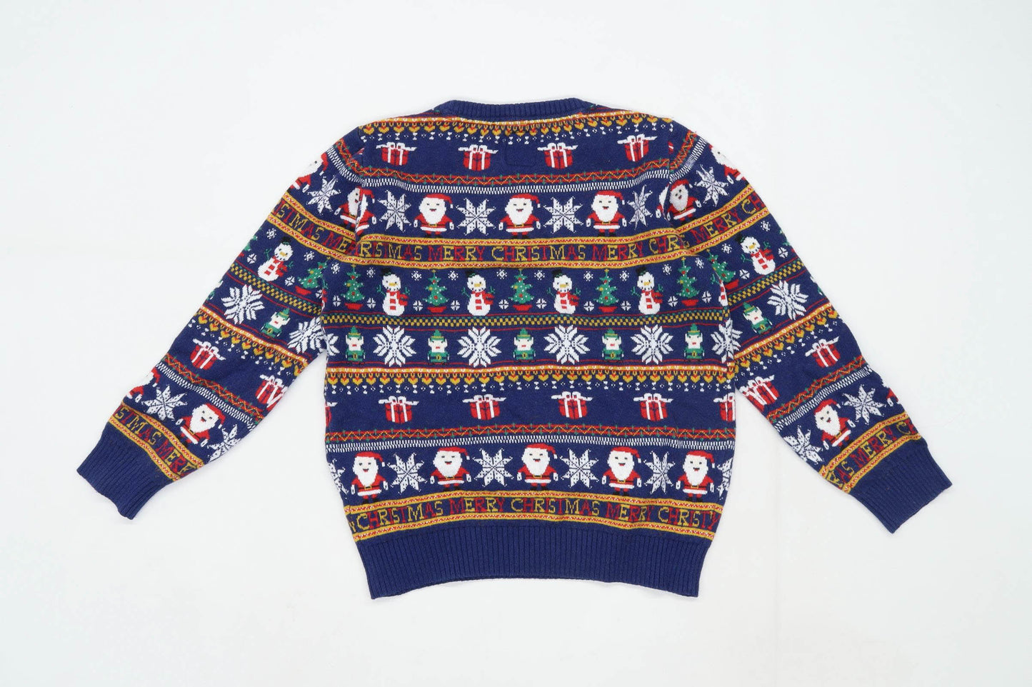 TU boys Graphic Blue Christmas Jumper Age 12 Years