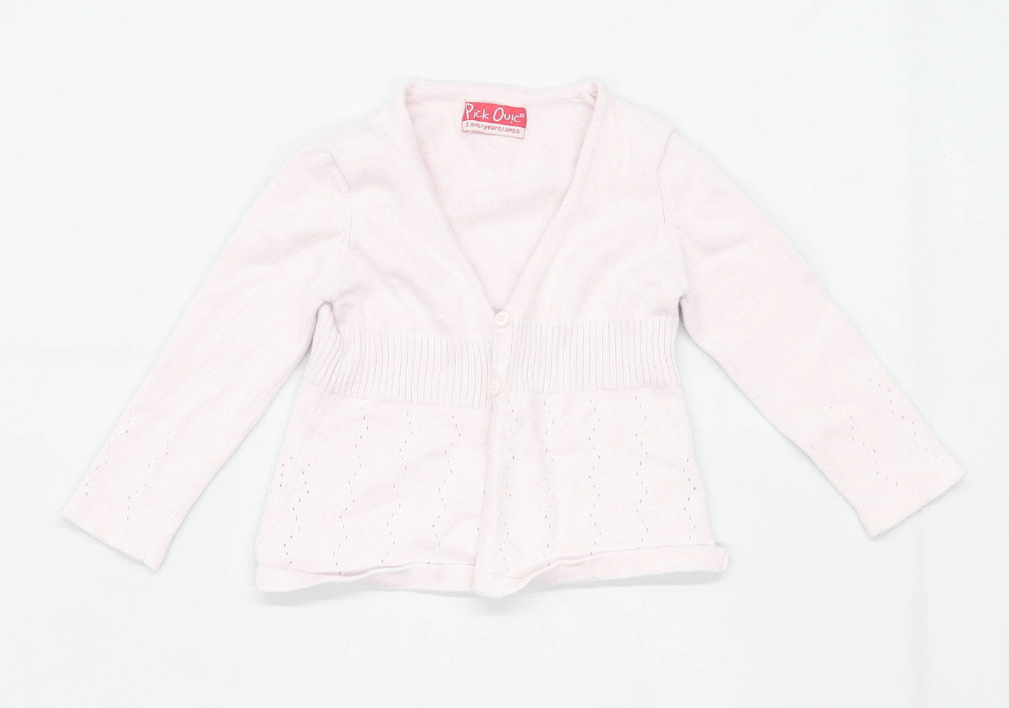 Pick Ouic Girls Pink Cardigan Age 2 Years