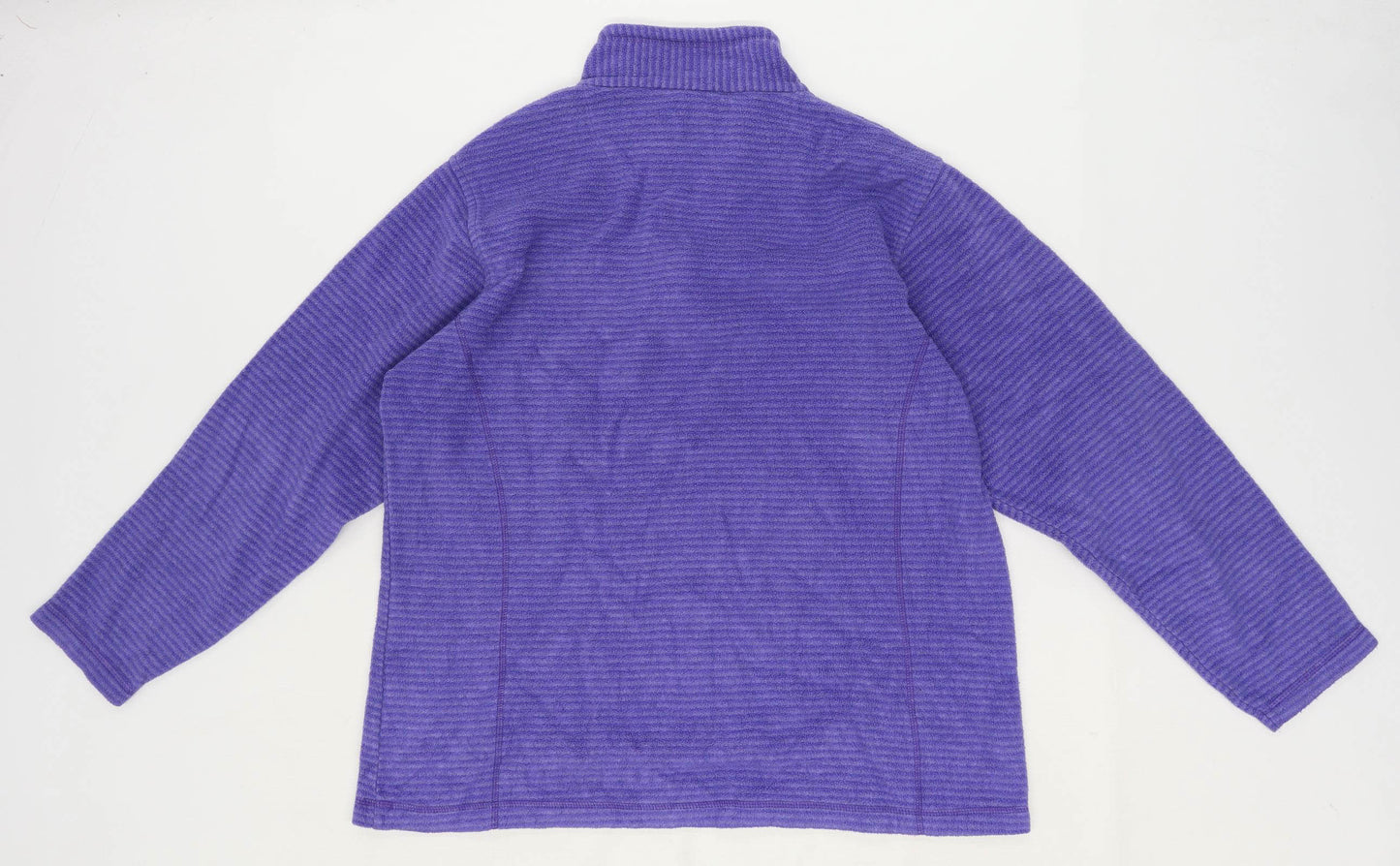 Regatta Womens Size 18 Fleece Striped Purple Zip Up Jacket