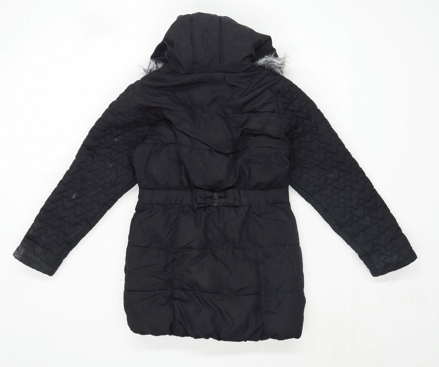 George Girls Black Coat Age 11-12 Years
