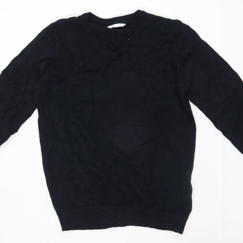 Marks & Spencer Boys Black Jumper Age 14-15 Years